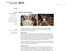 Tablet Screenshot of en.bda-bund.de